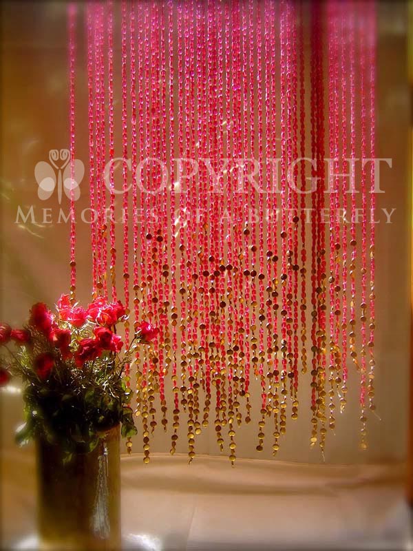 Bead curtain Pomegranate Gold